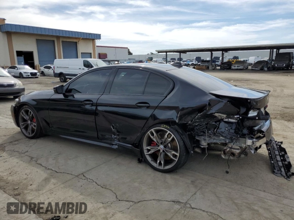 2023 BMW 5 Series M550i xDrive with VIN WBA13BK0XPCM98878, listed as a Copart auction lot 45580685 with 10,866 mi miles and Salvage title. Bid and sale history available at DreamBid. Image 2.