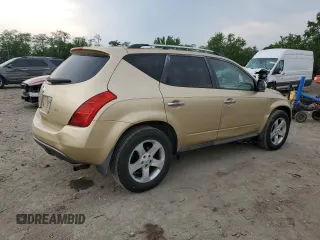 2003 Nissan Murano SE z VIN JN8AZ08W23W212200, wystawiony jako Copart lot #55386665 z przebiegiem 205 047 mil mil oraz Szkoda całkowita • Salvage title. Historia ofert i sprzedaży dostępna na DreamBid. Obrazek 3.