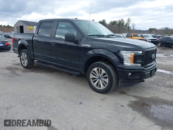 2018 Ford F-150 XL with VIN 1FTEW1EP2JFC58602, listed as a IAAI auction lot 41861045 with 149,399 mi miles. Bid and sale history available at carsss.com. Image 1.