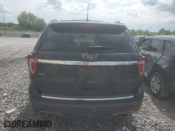 2018 Ford Explorer XLT z VIN 1FM5K7D85JGC32493, wystawiony jako Copart lot #61495965 z przebiegiem 100 830 mil mil oraz Szkoda całkowita • Salvage title. Historia ofert i sprzedaży dostępna na DreamBid. Obrazek 6.
