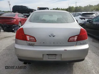 2004 Infiniti G35 w/Leather with VIN JNKCV51F44M716962, listed as a Copart auction lot 69282164 with 80,694 mi miles and Non Repairable. Bid and sale history available at DreamBid. Image 6.
