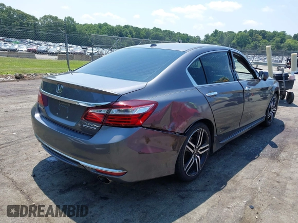 2016 Honda Accord Touring with VIN 1HGCR3F94GA009459, listed as a IAAI auction lot 42597128 with 182,977 mi miles and . Bid and sale history available at DreamBid. Image 4.