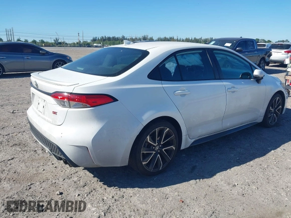 2020 Toyota Corolla SE with VIN 5YFS4RCE1LP024634, listed as a IAAI auction lot 41828897 with 61,330 mi miles. Bid and sale history available at carsss.com. Image 4.