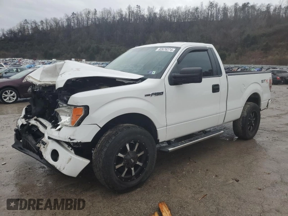 2013 Ford F-150 XL with VIN 1FTMF1EF3DFA59064, listed as a Copart auction lot 82676274 with 144,003 mi miles and Salvage Title. Bid and sale history available at DreamBid. Image 1.