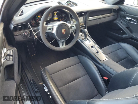 2016 Porsche 911 4S with VIN WP0BB2A93GS136097, listed as a Copart auction lot 76078574 with 14,208 mi miles and Salvage Title. Bid and sale history available at DreamBid. Image 8.