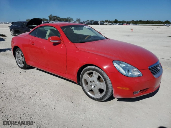 2004 Lexus SC 430 with VIN JTHFN48Y040055520, listed as a Copart auction lot 80763874 with 26,503 mi miles and Salvage Title. Bid and sale history available at carsss.com. Image 4.