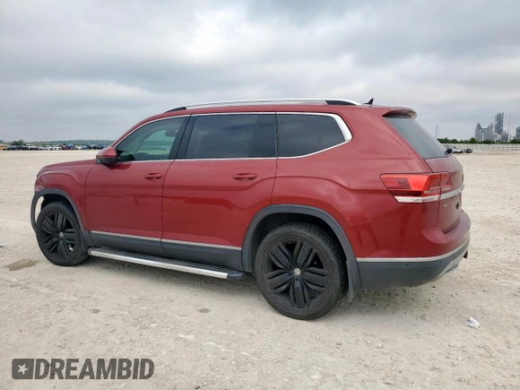 2018 Volkswagen Atlas SEL Premium with VIN 1V2NR2CA3JC521451, listed as a Copart auction lot 56914555 with 123,815 mi miles and Salvage title. Bid and sale history available at DreamBid. Image 2.