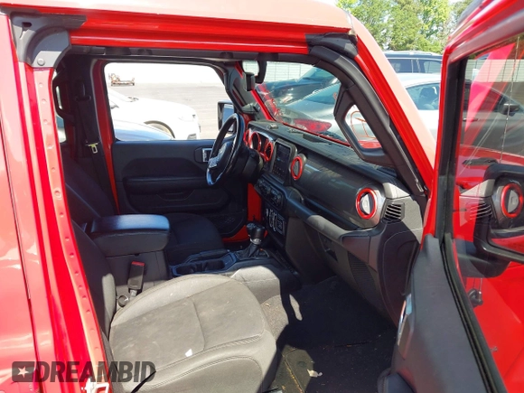 2021 Jeep Wrangler Unlimited Sahara with VIN 1C4HJXEN8MW622359, listed as a IAAI auction lot 42328958 with 100,450 mi miles and . Bid and sale history available at DreamBid. Image 5.