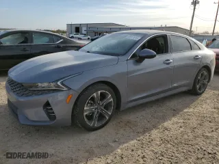2022 Kia K5 EX with VIN 5XXG34J20NG153660, listed as a Copart auction lot 48611615 with 34,747 mi miles and Salvage Title. Bid and sale history available at carsss.com. Image 1.