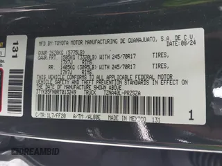 2024 Toyota Tacoma SR5 z VIN 3TYKB5FN0RT013249, wystawiony jako IAAI lot #42182507 z przebiegiem 8 373 mil mil oraz . Historia ofert i sprzedaży dostępna na DreamBid. Obrazek 9.