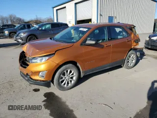 2018 Chevrolet Equinox LS with VIN 2GNAXHEV9J6118339, listed as a Copart auction lot 50763375 with 135,224 mi miles and Salvage Title. Bid and sale history available at DreamBid. Image 1.