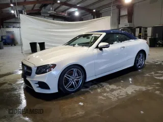 2018 Mercedes-Benz E 400 with VIN WDD1K6GB9JF054491, listed as a Copart auction lot 45033145 with 33,876 mi miles and Salvage title. Bid and sale history available at DreamBid. Image 1.