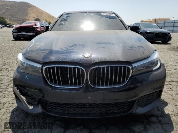 2019 BMW 7 Series 740i with VIN WBA7E2C56KB218225, listed as a Copart auction lot 62496605 with 109,937 mi miles and Clean title. Bid and sale history available at DreamBid. Image 5.