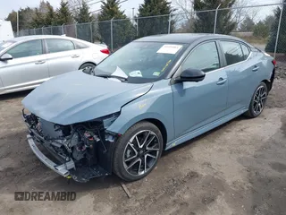 2024 Nissan Sentra SR with VIN 3N1AB8DV9RY356276, listed as a IAAI auction lot 41694961 with 1,409 mi miles. Bid and sale history available at carsss.com. Image 2.