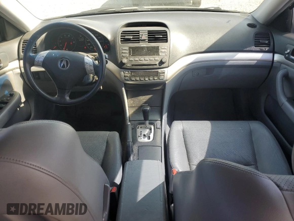 2004 Acura TSX with VIN JH4CL968X4C046153, listed as a Copart auction lot 60758575 with 160,050 mi miles and Salvage title. Bid and sale history available at DreamBid. Image 8.