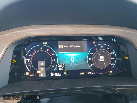 2024 Volkswagen Atlas SE with VIN 1V2DR2CA1RC593093, listed as a Copart auction lot 56397325 with 14,524 mi miles and Salvage title. Bid and sale history available at DreamBid. Image 9.