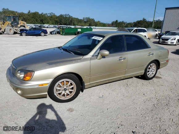 2003 Hyundai XG350 with VIN KMHFU45E33A263653, listed as a Copart auction lot 76914324 with NaN miles and Non Repairable. Bid and sale history available at carsss.com. Image 1.