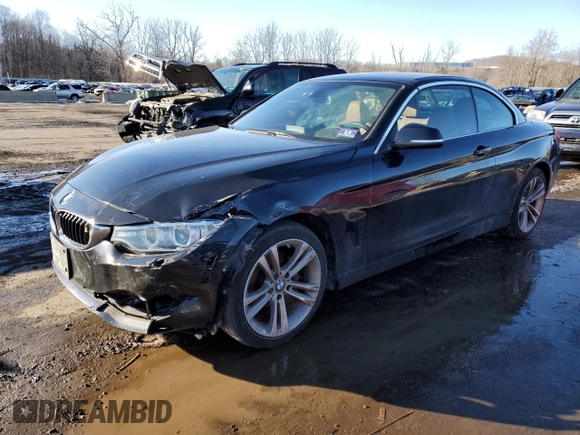 2016 BMW 4 Series 428i xDrive with VIN WBA3T1C56G5F38863, listed as a Copart auction lot 46071735 with 46,765 mi miles and Salvage title. Bid and sale history available at DreamBid. Image 1.