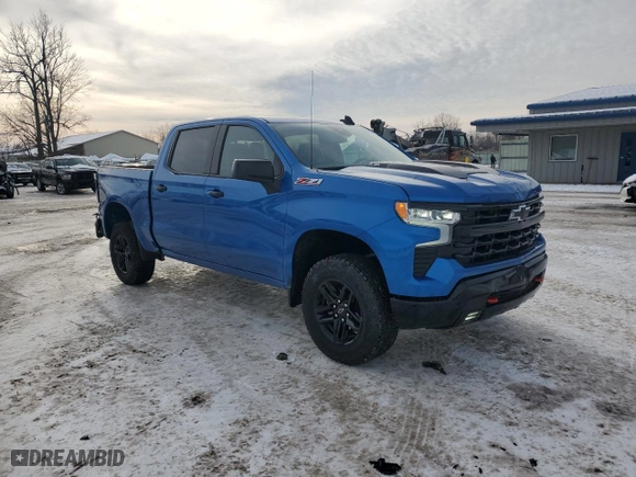 2024 Chevrolet Silverado 1500 LT Trail Boss with VIN 3GCUDFEL6RG130885, listed as a Copart auction lot 86979084 with 12,032 mi miles and Salvage Title. Bid and sale history available at carsss.com. Image 4.