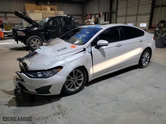 2020 Ford Fusion SE with VIN 3FA6P0HD3LR188844, listed as a Copart auction lot 48153995 with 0 mi miles and Salvage Title. Bid and sale history available at carsss.com. Image 1.