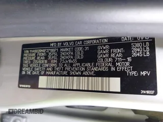 2015 Volvo XC60 T6 Platinum с VIN YV4902RMXF2719971, выставлен на аукционе IAAI как лот 41970301 с пробегом 63 399 миль миль и . История ставок и продаж доступна на DreamBid. Изображение 9.