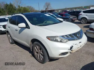 2012 Nissan Murano LE with VIN JN8AZ1MU0CW114261, listed as a IAAI auction lot 41955288 with 238,878 mi miles and . Bid and sale history available at DreamBid. Image 1.