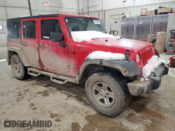 2016 Jeep Wrangler Unlimited Sport RHD with VIN 1C4BJWKG4GL277259, listed as a Copart auction lot 87713635 with 221,120 mi miles and Salvage title. Bid and sale history available at DreamBid. Image 4.