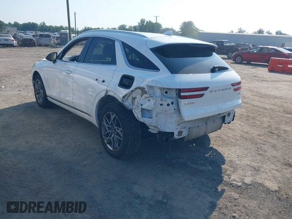 2023 Genesis GV70 2.5T with VIN KMUMADTB6PU096929, listed as a IAAI auction lot 42554427 with 73,553 mi miles and . Bid and sale history available at DreamBid. Image 3.