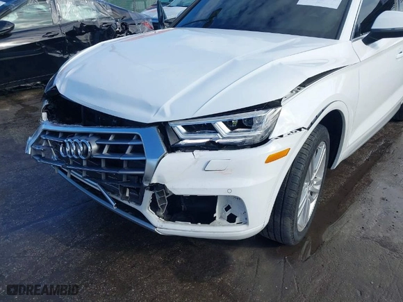 2018 Audi Q5 Premium Plus with VIN WA1BNAFYXJ2162554, listed as a IAAI auction lot 41277214 with 54,796 mi miles. Bid and sale history available at carsss.com. Image 6.
