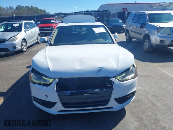 2013 Audi A4 Premium with VIN WAUAFAFL2DN049345, listed as a IAAI auction lot 41731822 with 195,719 mi miles. Bid and sale history available at carsss.com. Image 12.