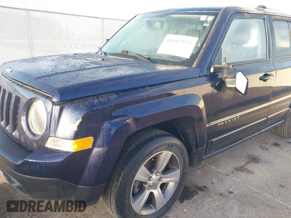 2017 Jeep Patriot High Altitude with VIN 1C4NJRFB5HD155213, listed as a IAAI auction lot 41887573 with 76,959 mi miles and . Bid and sale history available at DreamBid. Image 17.