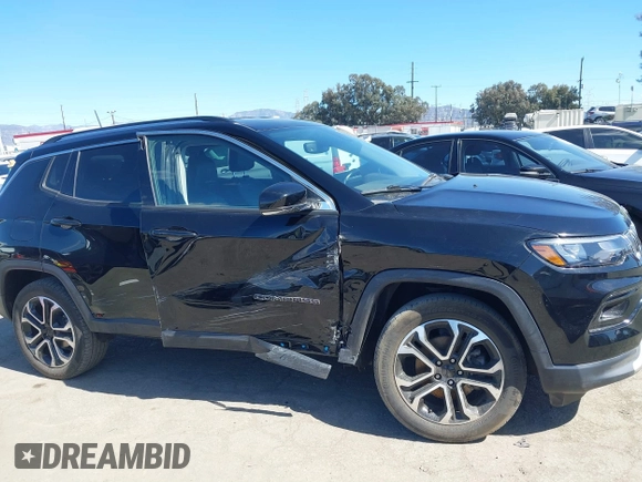 2022 Jeep Compass Limited с VIN 3C4NJDCB6NT133802, выставлен на аукционе IAAI как лот 41671098 с пробегом 29 863 миль миль и . История ставок и продаж доступна на DreamBid. Изображение 6.