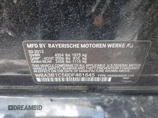 2013 BMW 3 Series 320i z VIN WBA3B1C58DF461645, wystawiony jako IAAI lot #42265684 z przebiegiem 185 873 mil mil oraz . Historia ofert i sprzedaży dostępna na DreamBid. Obrazek 9.
