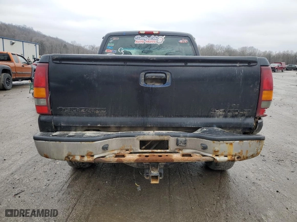 2002 Chevrolet Silverado 1500 LS with VIN 2GCEK19V021371008, listed as a Copart auction lot 46920055 with 153,594 mi miles and Salvage Title. Bid and sale history available at carsss.com. Image 6.