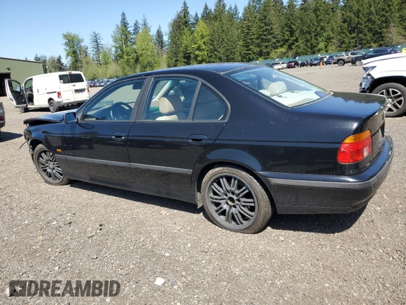 2000 BMW 5 Series 528iA with VIN WBADM6341YGU29669, listed as a Copart auction lot 55398505 with 0 mi miles and Salvage Title. Bid and sale history available at carsss.com. Image 2.