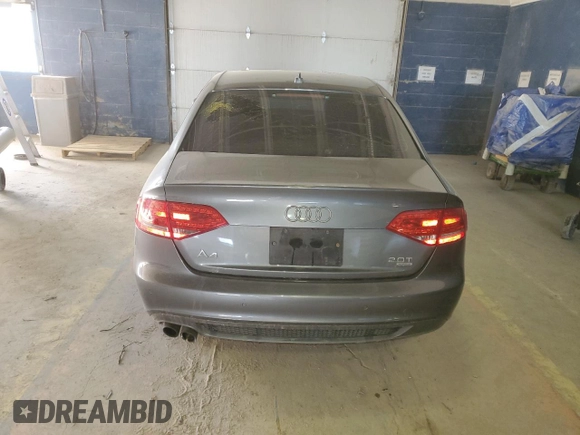 2012 Audi A4 Prestige with VIN WAUKFBFL1CN012845, listed as a Copart auction lot 89243235 with 128,844 mi miles and Salvage Title. Bid and sale history available at carsss.com. Image 6.