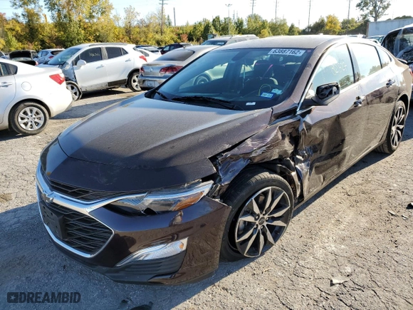 2020 Chevrolet Malibu RS with VIN 1G1ZG5ST8LF138838, listed as a Copart auction lot 63887162 with 32,527 mi miles and Salvage Title. Bid and sale history available at carsss.com. Image 9.