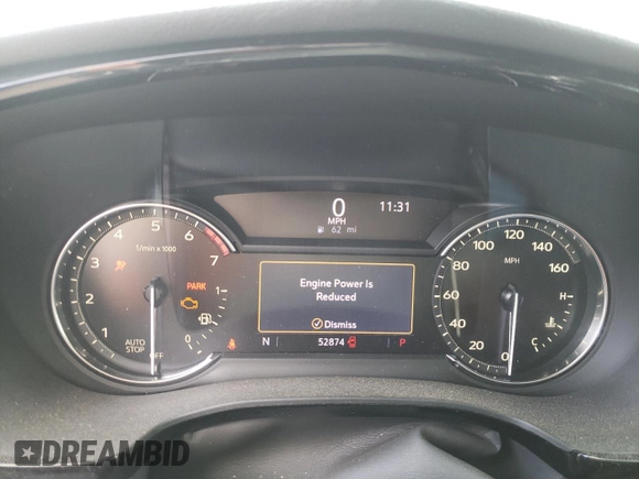 2020 Cadillac XT5 Luxury FWD with VIN 1GYKNAR43LZ167680, listed as a Copart auction lot 50603835 with 52,874 mi miles and Salvage title. Bid and sale history available at DreamBid. Image 9.