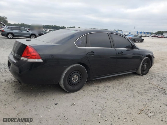 2011 Chevrolet Impala Police Police with VIN 2G1WD5EM9B1188668, listed as a Copart auction lot 78141914 with 129,345 mi miles and Salvage Title. Bid and sale history available at carsss.com. Image 3.