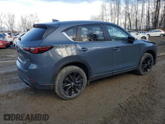 2023 Mazda CX-5 S Carbon Edition with VIN JM3KFBCM6P0223680, listed as a Copart auction lot 48128735 with 21,499 mi miles and Salvage Title. Bid and sale history available at carsss.com. Image 3.
