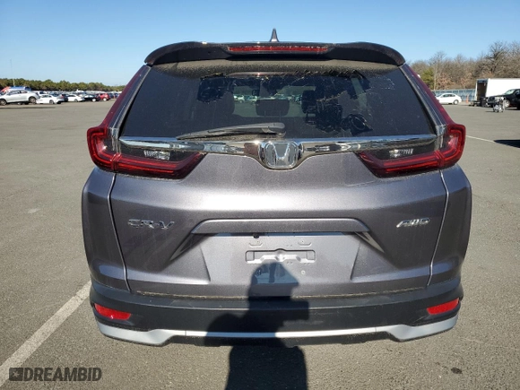 2020 Honda CR-V EX-L with VIN 2HKRW2H82LH700833, listed as a Copart auction lot 72158734 with 33,972 mi miles and Salvage Title. Bid and sale history available at carsss.com. Image 6.
