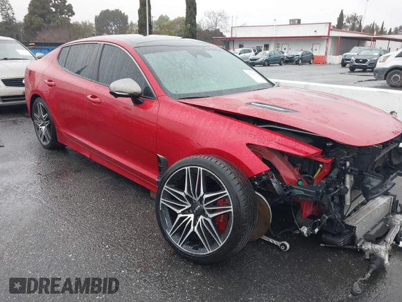 2022 Kia Stinger GT2 with VIN KNAE55LC2N6103531, listed as a IAAI auction lot 41710653 with 18,268 mi miles and . Bid and sale history available at DreamBid. Image 14.