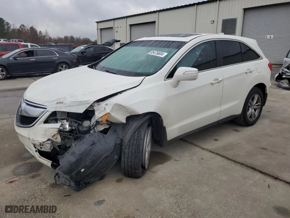 2014 Acura RDX Tech Pkg with VIN 5J8TB3H53EL012028, listed as a Copart auction lot 85476684 with 153,342 mi miles and Salvage Title. Bid and sale history available at carsss.com. Image 1.