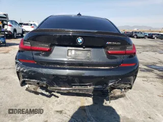 2021 BMW 3 Series M340i with VIN 3MW5U7J01M8C18300, listed as a Copart auction lot 89073395 with 37,945 mi miles and Salvage Title. Bid and sale history available at carsss.com. Image 6.