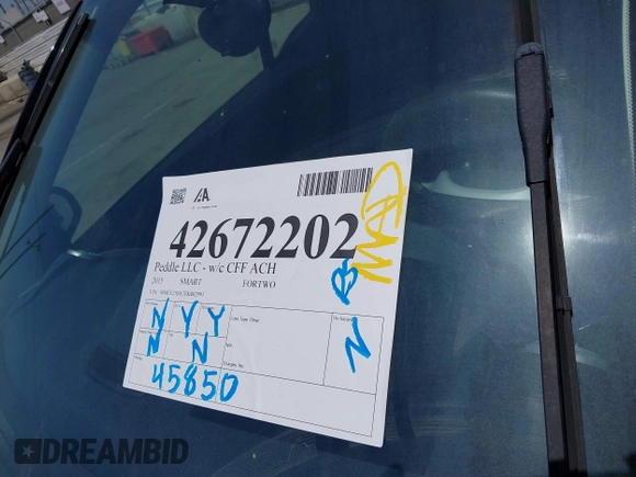 2015 Smart fortwo Passion с VIN WMEEJ3BA7FK802991, выставлен на аукционе IAAI как лот 42672202 с пробегом 45 850 миль миль и . История ставок и продаж доступна на DreamBid. Изображение 12.