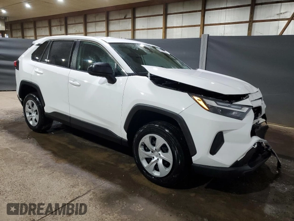 2024 Toyota RAV4 LE with VIN 2T3F1RFV4RW470118, listed as a Copart auction lot 50892435 with 25,162 mi miles and Non Repairable. Bid and sale history available at carsss.com. Image 4.