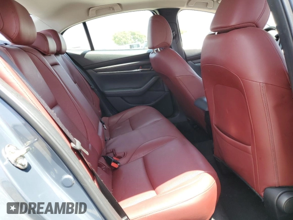 2022 Mazda 3 Carbon Edition with VIN JM1BPACL6N1507664, listed as a Copart auction lot 57847125 with 34,258 mi miles and Salvage title. Bid and sale history available at DreamBid. Image 10.