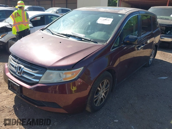 2013 Honda Odyssey EX-L с VIN 5FNRL5H63DB054842, выставлен на аукционе IAAI как лот 42338007 с пробегом 192 951 миль миль и . История ставок и продаж доступна на DreamBid. Изображение 2.