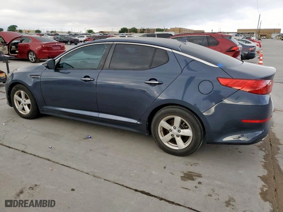 2015 Kia Optima LX with VIN KNAGM4A74F5584207, listed as a Copart auction lot 52955515 with 120,060 mi miles and Clean Title. Bid and sale history available at carsss.com. Image 2.