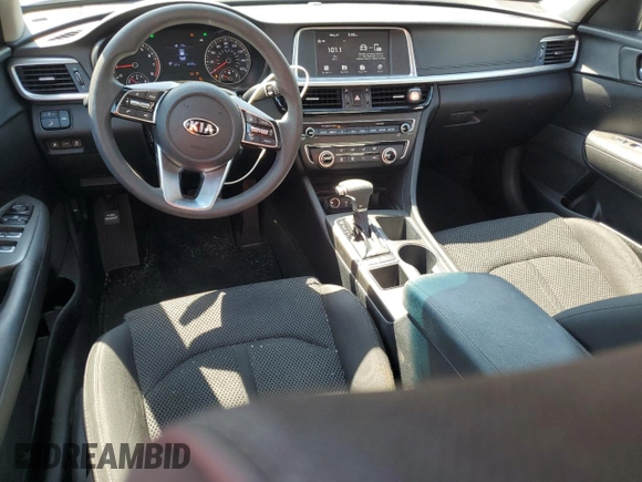 2019 Kia Optima LX with VIN 5XXGT4L30KG348465, listed as a Copart auction lot 58357645 with 46,726 mi miles and Salvage title. Bid and sale history available at DreamBid. Image 8.
